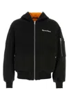 Kenzo Black Stretch Cotton Reversible Bomber Jacket