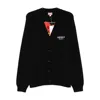 Kenzo Cardigan Boke Flower In Black