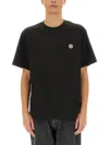 Kenzo Black T-shirt With White Tiger Patch. In Black