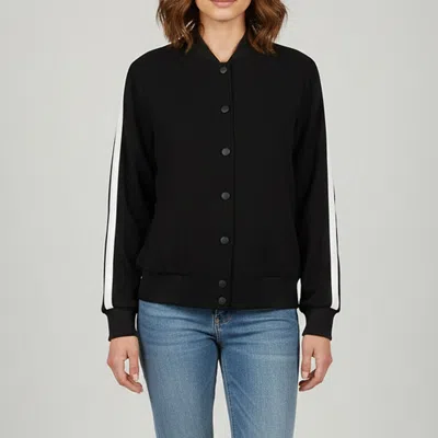 Pre-owned Kenzo Black Tiger Embroidered Crepe Bomber Jacket M