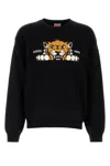 Kenzo Black Wool Blend Sweater In Black