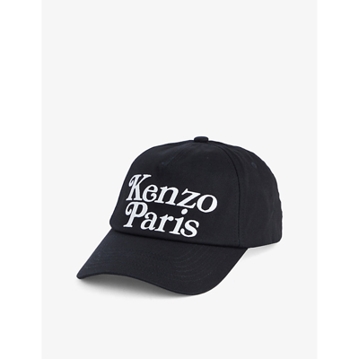 Kenzo Black X Verdy Brand-embroidered Cotton-canvas Cap