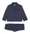 Kenzo Blazer And Trousers Set In Navy