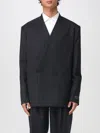 Kenzo Double-breasted Kimono Tailored Blazer In Black