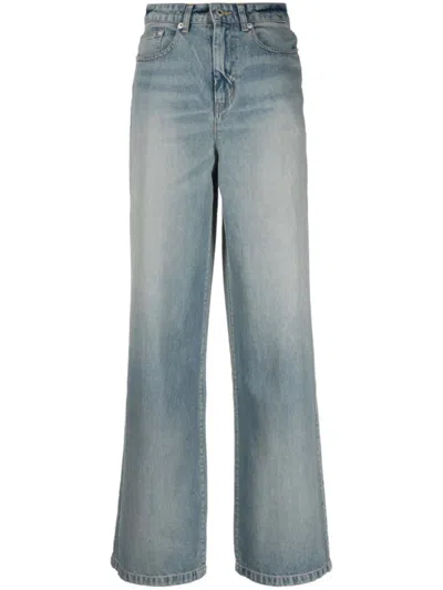 Kenzo Bleach Dirty Ayme Wide Jean In Blue