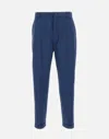 Kenzo Paris Classic Chino Cotton Pants In Blue
