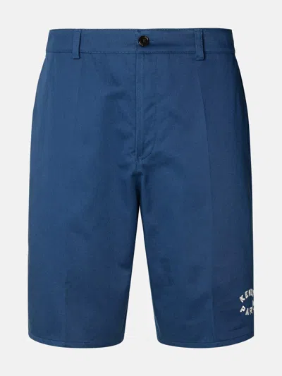 Kenzo Kids' Blue Cotton Bermuda Shorts