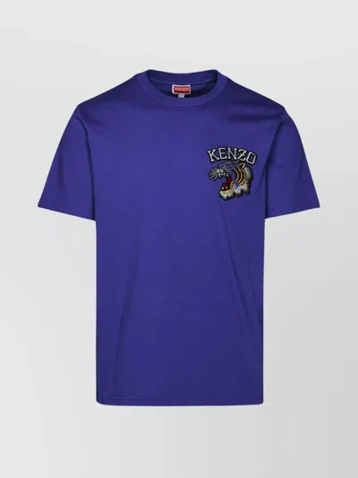 Kenzo 'blue Cotton T-shirt' Tiger Varsity