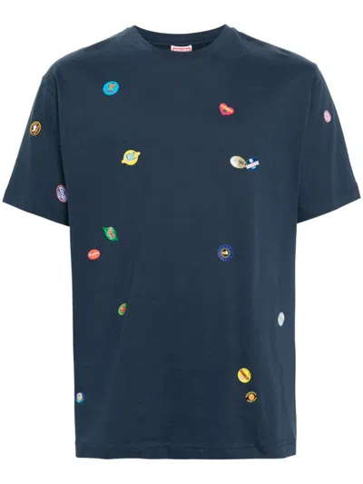 Kenzo Blue Cotton T-shirts And Polos