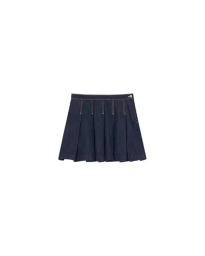 Kenzo Blue Cotton Women's Mini Skirt For Ss24