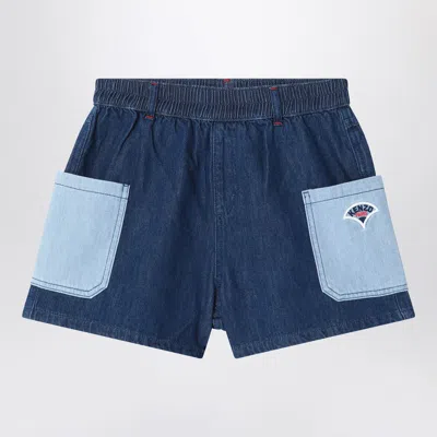 Kenzo Kids' Blue Denim Shorts