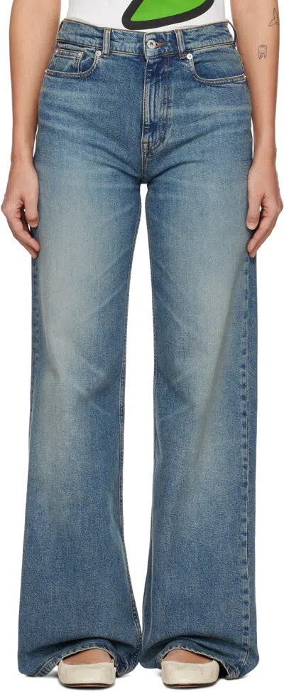 Kenzo Blue  Paris Ayame Jeans In Ds Medium Stone Blue