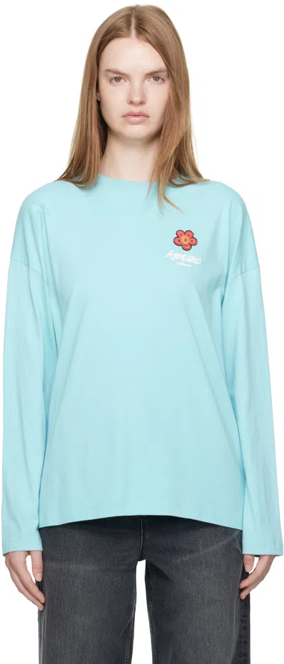 Kenzo Blue  Paris Futura 2000 Edition Long Sleeve T-shirt