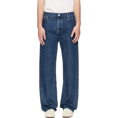 Kenzo Blue  Paris ' Signature' Straight Fit Jeans