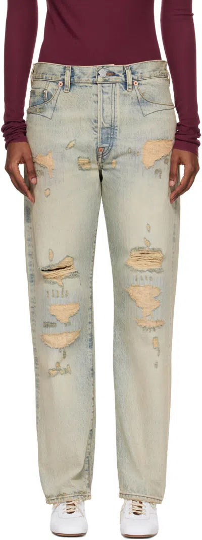 Kenzo Blue  Paris Straight Jeans