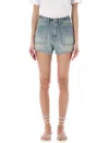 Kenzo Blue Solid Shorts In Blue