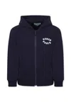 Kenzo Blue Sweatshirt For Kids With Logo In Blue
