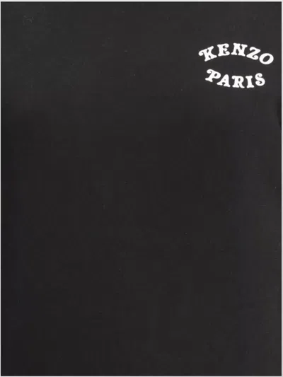Kenzo Boatneck Cotton Sweatshirt Monogram Print