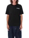 Kenzo Black Cotton T-shirt With Logo In Black