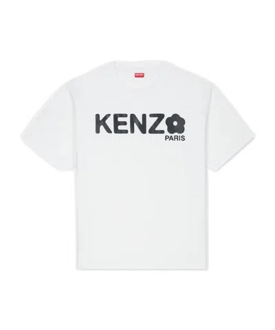 KENZO KENZO LOGO PRINTED CREWNECK T-SHIRT