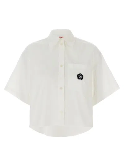 Kenzo 'boke 2.0' Cropped Shirt In White
