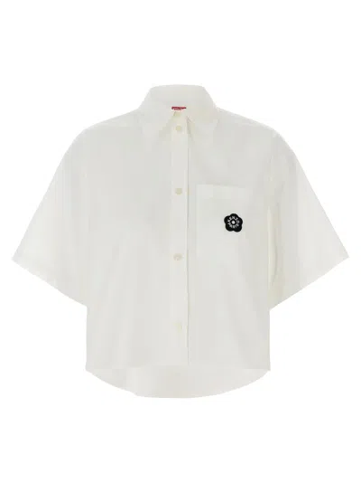 Kenzo Boke 2.0 Cropped Shirt In White