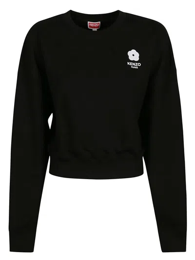 Kenzo Boke 2.0 Cropped Sweatshirt In J Noir