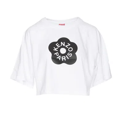 Kenzo Boke 2.0 Cropped T-shirt In White