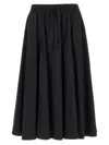 Kenzo Boke Flower 2.0 Skirt With Flared Hem And Bow Detail In Black