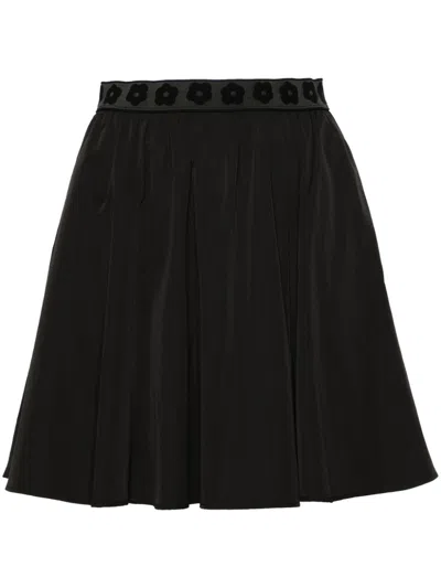 Kenzo Boke 2.0 Mini Skirt In Black Poplin For Women