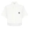 Kenzo 'boke Flower 2.0' Cropped Shirt White In White
