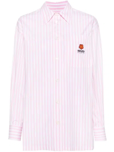 Kenzo Boke 2.0 Striped Shirt In Pink