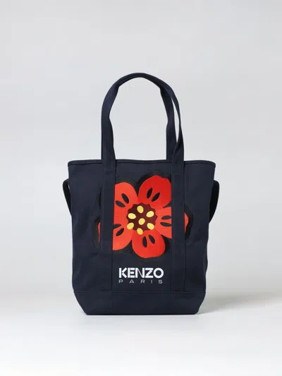 Kenzo Boke Bag In Canvas In Blue