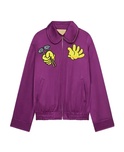Kenzo Boke Boy Reversible Jacket In Purple