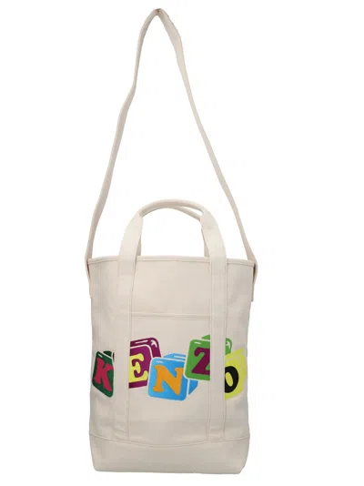 Kenzo Boke Boy Tote Bag In Ecru