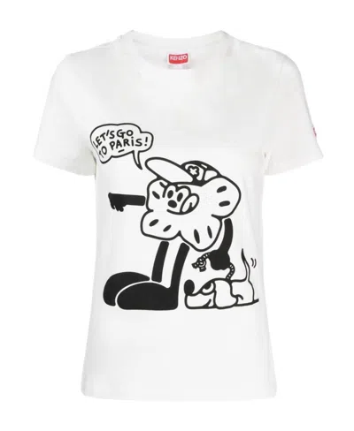Kenzo Boke Boy Travels T-shirt In White
