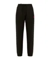 Kenzo Boke Cotton Track Pants In Black