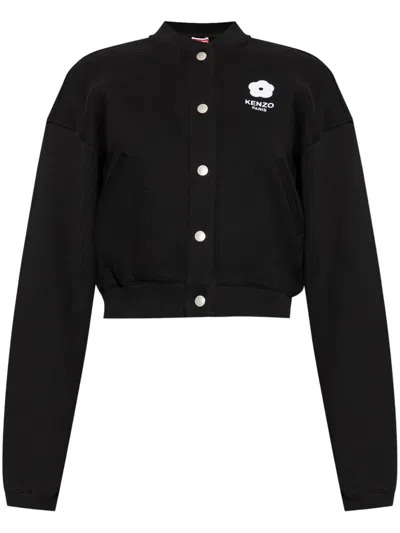 Kenzo Boke Flower 2.0 Cotton Jacket In Black
