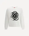 Kenzo Men Boke Flower 2.0 Cotton Sweatshirt In White