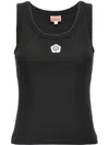 Kenzo Tank Top With Embroidery Boke Flower 2.0 In Black