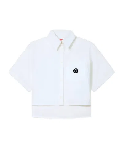 Kenzo 'boke Flower 2.0' Dropped Shoulders Shirt In Cotton Poplin