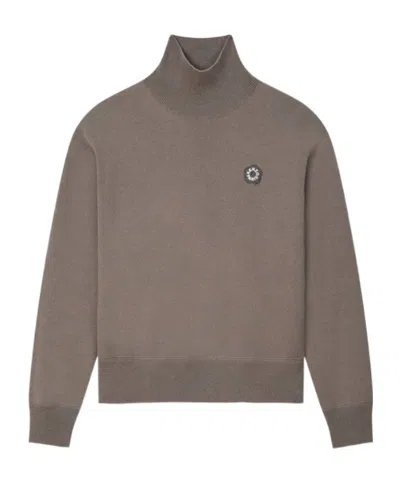 Kenzo Taupe Sweater With Logo In Neutral