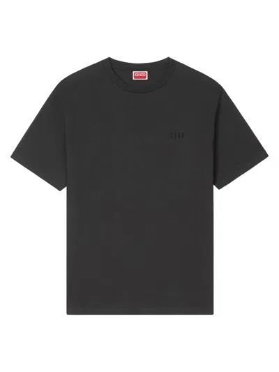 Kenzo Black Round Neck Printed T-shirt