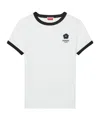 Kenzo White Crewneck T-shirt With Logo Patch On The Front And Contrasting Details In White