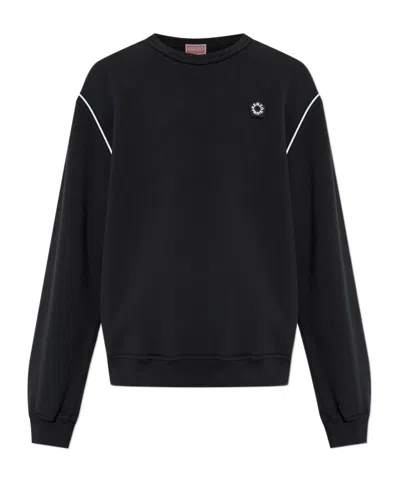 Kenzo Boke Flower 2.0 Embroidered Sweatshirt In Black