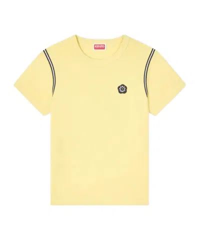 Kenzo 'boke Flower 2.0' Embroidered T-shirt In Cotton In Yellow