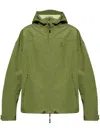 Kenzo Adjustable Hooded Short Jackets With Side Pockets In Green