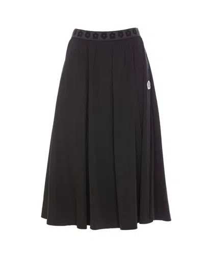 スカート KENZO 'Boke 2.0' midi skirt Kenzo Boke 2.0 Logo Jacquard Midi Skirt In Black | ModeSens