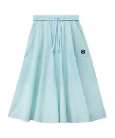 Kenzo 'boke Flower 2.0' Midi Skirt In Blue