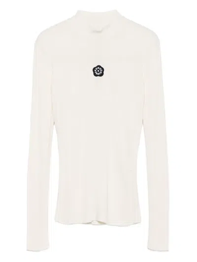 Kenzo Boke Flower 2.0 Mock-neck Top In Black